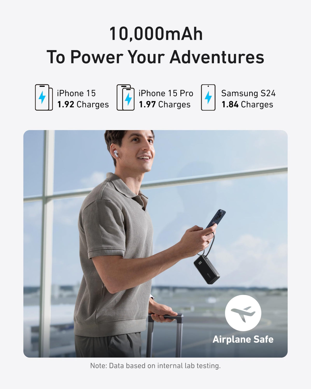 Fuse Power Bank (10K, Built-In Cable)