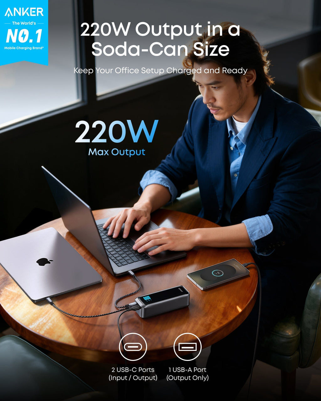 Apex Power Bank (20K, 220W)