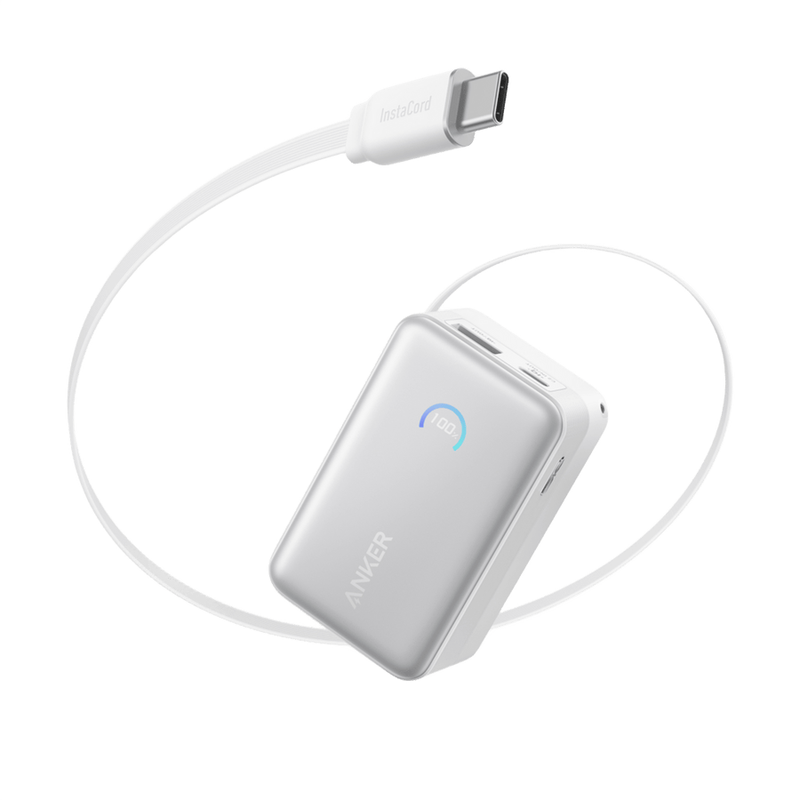 Nova Power Bank (10K, 45W, Retractable USB-C Cable)