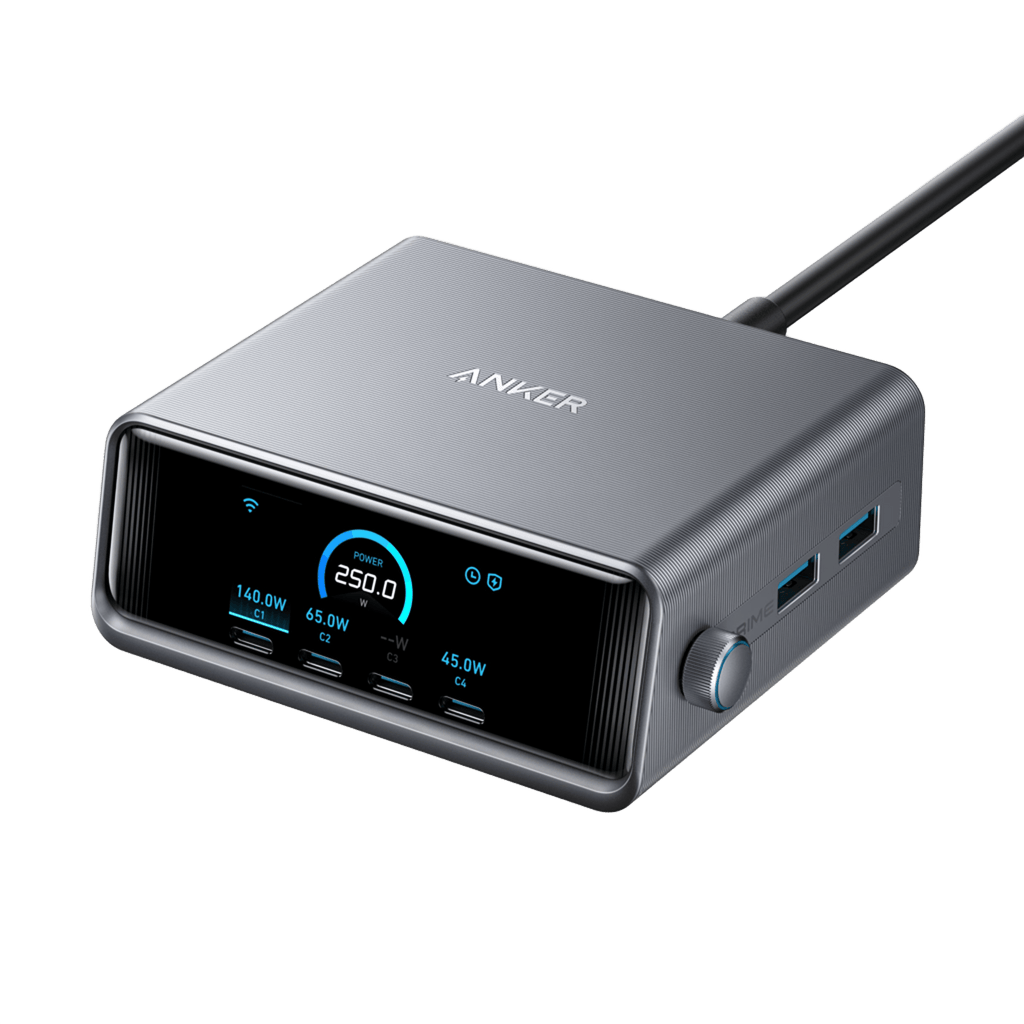 Apex GaN Desktop Charger (250W, 6 Ports)