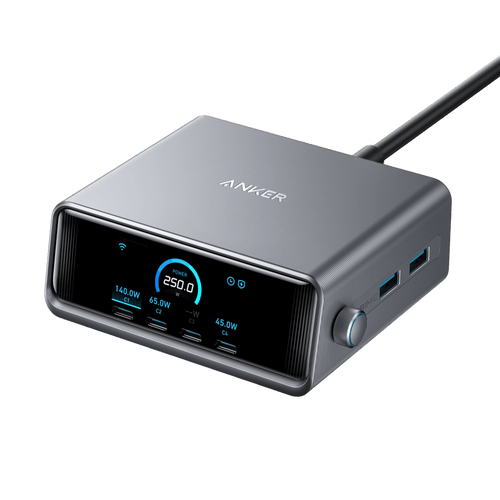 Apex GaN Desktop Charger (250W, 6 Ports)