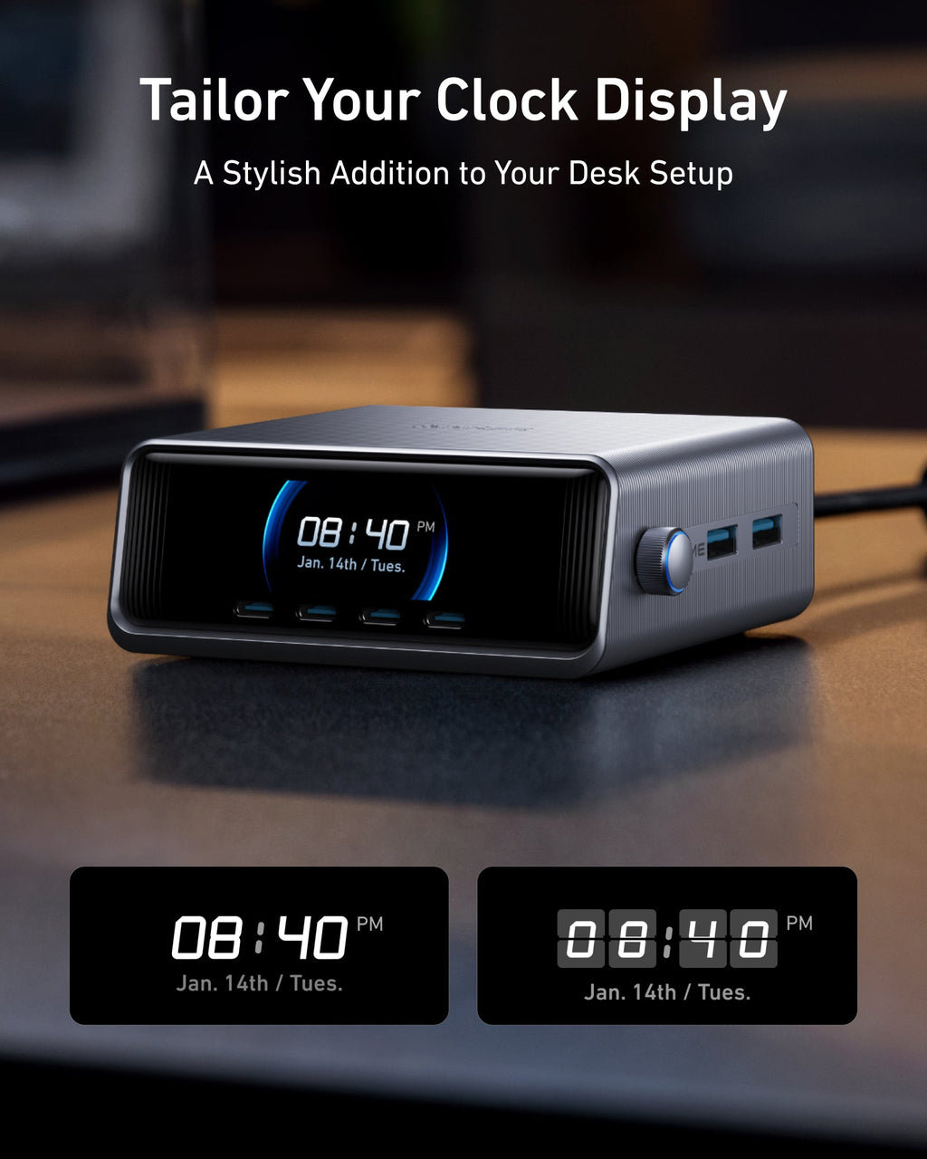 Apex GaN Desktop Charger (250W, 6 Ports)