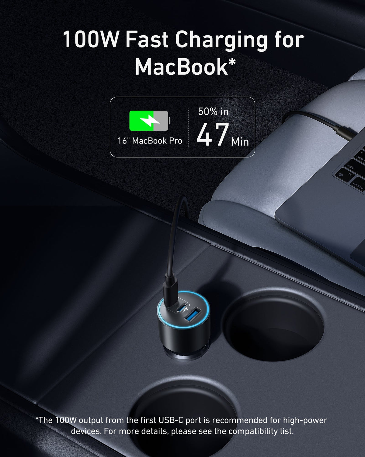 Nova Car Charger (167.5W, 3 Ports)