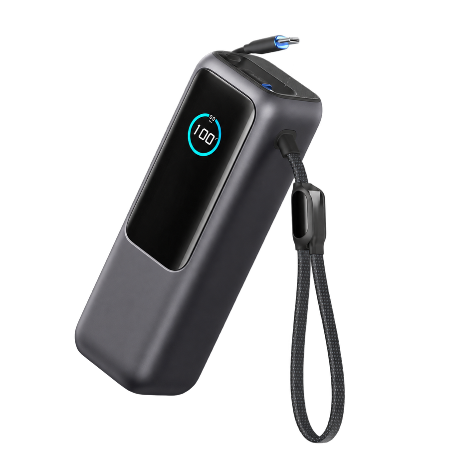 Voyager Laptop Power Bank (25K, 165W, Built-In Cables)