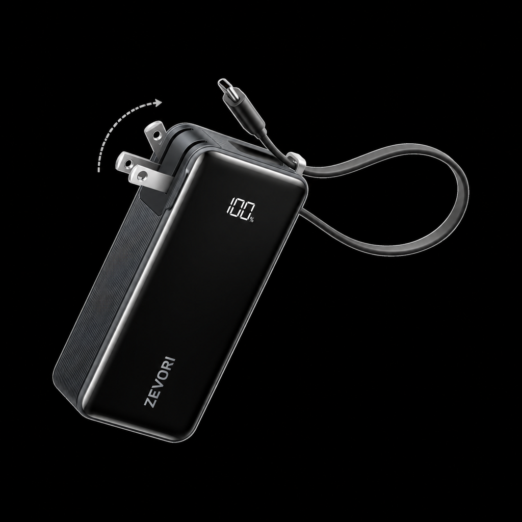 Fuse Power Bank (10K, Built-In Cable)